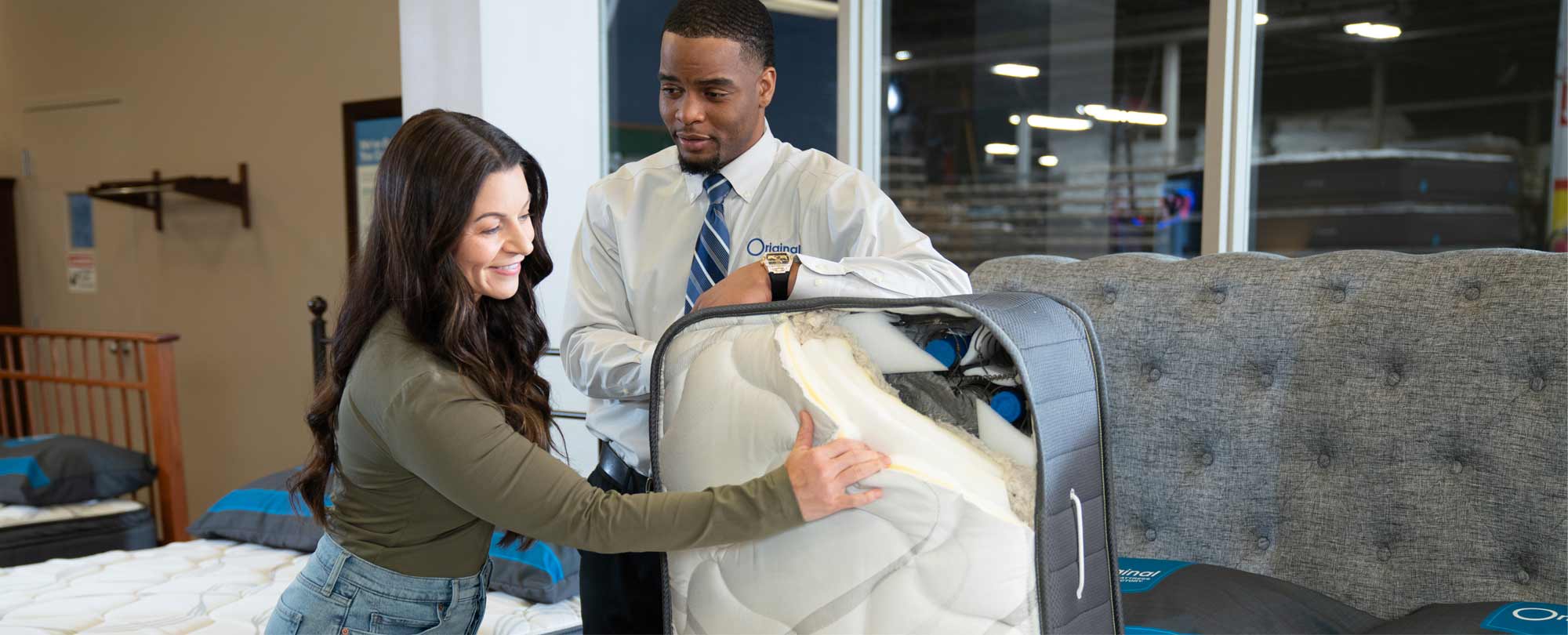 Couple Mattress Shopping