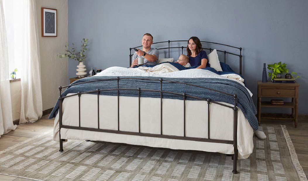 family in bed