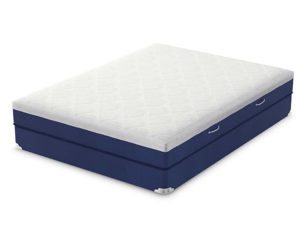 Ovation Hybrid mattress set three quarter view